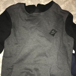 RVCA black and grey hoodie size medium